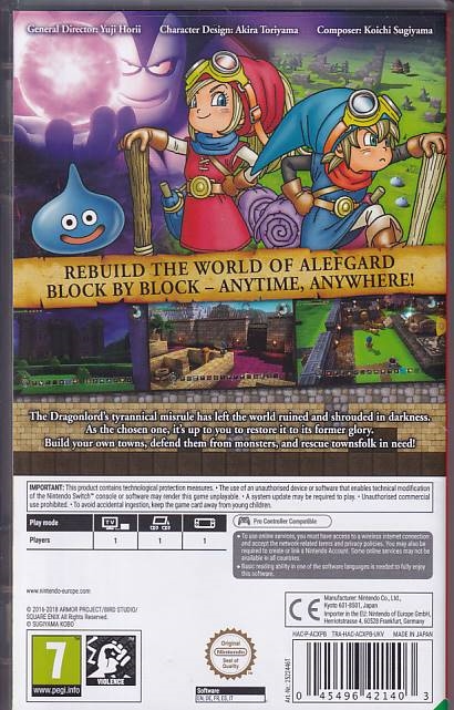 Dragon Quest Builders - Nintendo Switch spil (A Grade) (Genbrug)